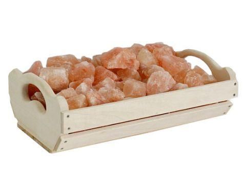 Гімалайська рожева сіль Кошик пряма 4,5 кг для лазні та сауни Корзина прямая фото