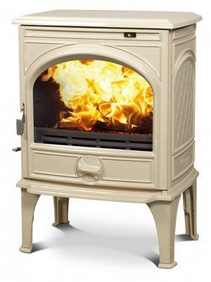 Чугунная мульти печь Dovre 425 GM/E8 бежевая эмаль- 8 кВт 425 GM/E8 эмаль фото