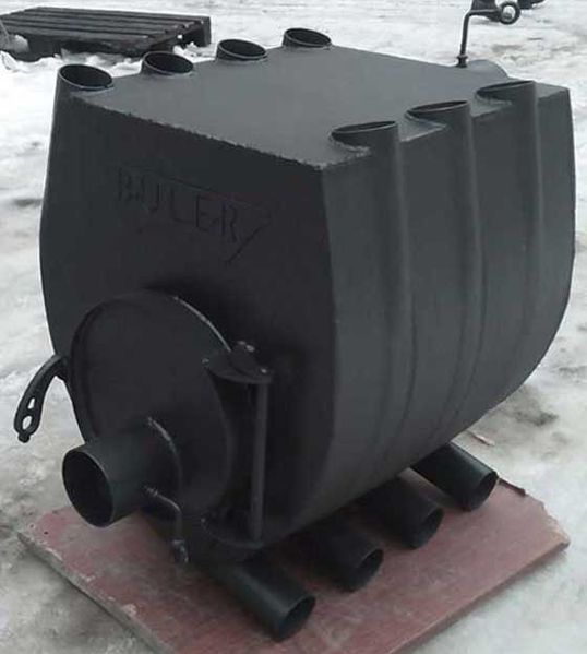 Отопительная печь Буллер (булерьян) с варочной поверхностью 02 - 400м3 булер варочный 02 фото
