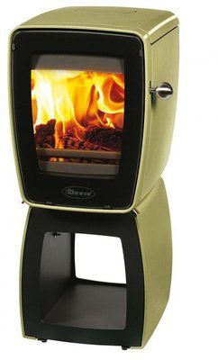 Чугунная печь Dovre Vintage 30 WB/E9 эмаль оливковый зеленый - 5 кВт Vintage 30 WB/E9 эмаль фото