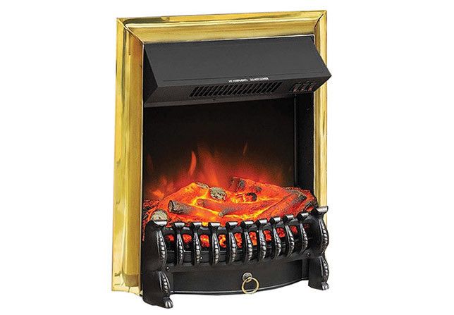 Электрокамин Royal Flame Fobos FX Brass- встраиваемый (подарки + подарки) Fobos FX Brass фото