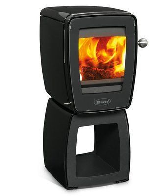 Чугунная печь Dovre Vintage 30 WB/E10 эмаль глянцевый черный - 5 кВт Vintage 30 WB/E10 эмаль фото
