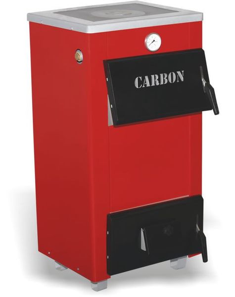 Водяной котел на твердом топливе Carbon КСТО-12 П с плитой 12 квт Carbon КСТО-12п фото