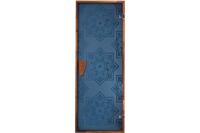 Дверь для сауны и хаммама Tesli Сезам Blue 1900 х 700 9945 фото