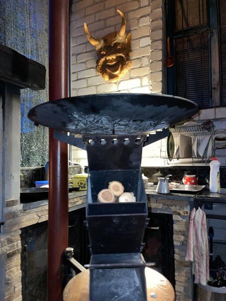 Турбо піч Хорт (ракетна піч на дровах), 3 мм із жаростійким покриттям + чохол Турбо печь Хорт фото