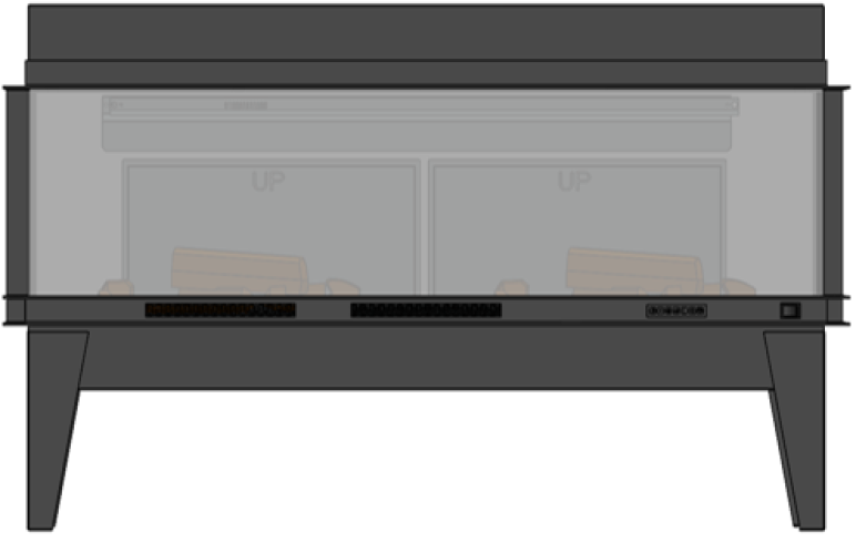 Электрокамин Dimplex Vista 70 III (трехсторонний ) Dimplex Opti-V Vista 70 III фото