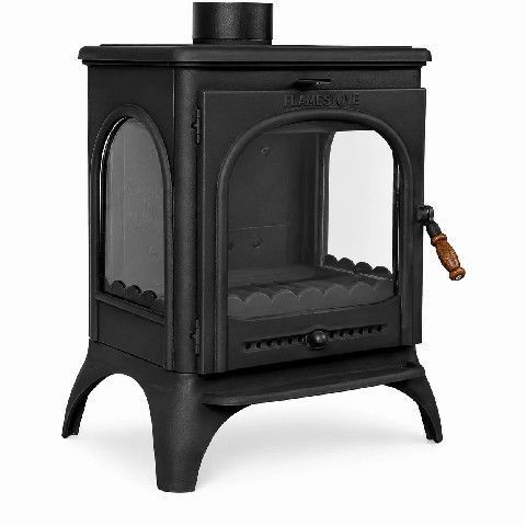 Чавунна піч-камін Flame Stove Modena Lux з бічними склами Modena Lux фото