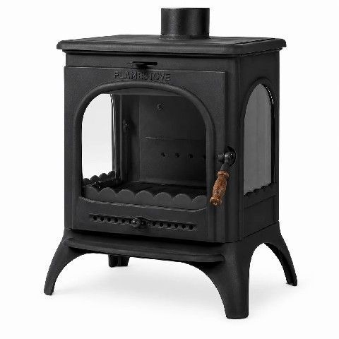 Чавунна піч-камін Flame Stove Modena Lux з бічними склами Modena Lux фото