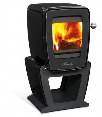Чугунная печь Dovre Vintage 30 CR/E10 эмаль глянцевый черный- 5 кВт Vintage 30 CR/E10 эмаль фото