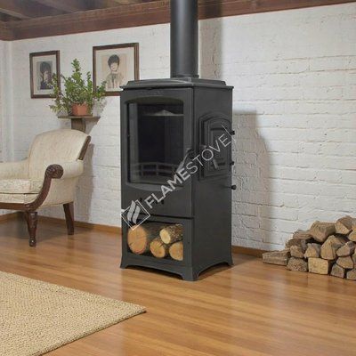 Чавунна піч-камін Flame Stove Lodi Side Cover з бічними дверцятами  Lodi Side Cover фото
