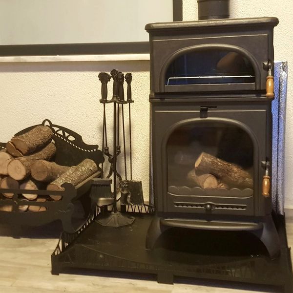 Чугунная печь-камин Flame Stove Modena Oven с духовкой Modena Oven фото
