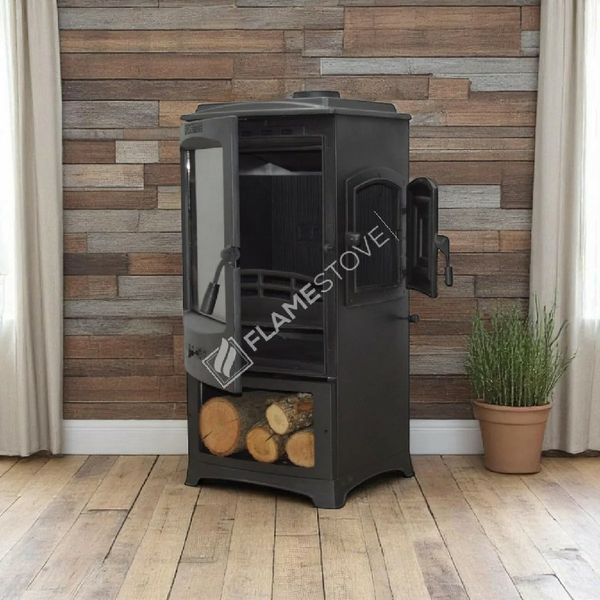 Чавунна піч-камін Flame Stove Lodi Side Cover з бічними дверцятами  Lodi Side Cover фото