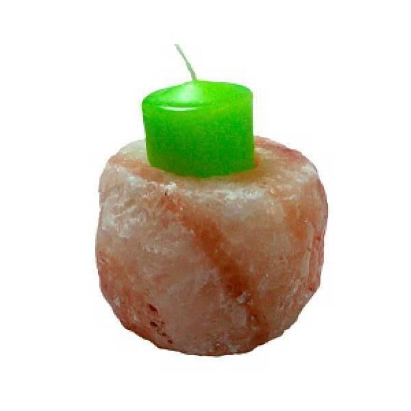 Гімалайська рожева сіль Свічник Куля для лазні та сауни Подсвечник Шар фото