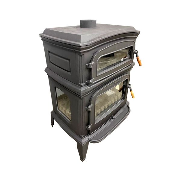 Чугунная печь-камин Flame Stove Altara Lux Premium с духовкой и боковой дверкой Altara Lux Premium фото