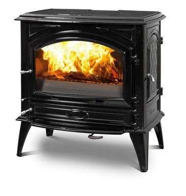 Чугунная мульти печь Dovre 760 GM/Е10 глянцевый черный эмаль - 11 кВт 760 GM/Е10 эмаль фото