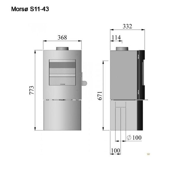Піч сталева Morso S11-43 Печь Morso S11-43 фото